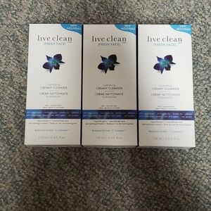 NWOT 3× Live Clean hydrating creamy cleanser
